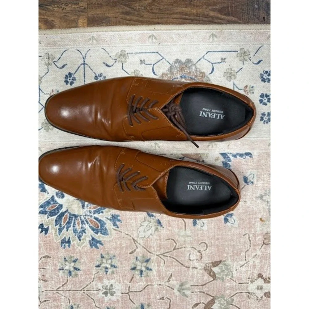 Formal Business Alfani Andrew Derby Shoes Mens 11M Tan
